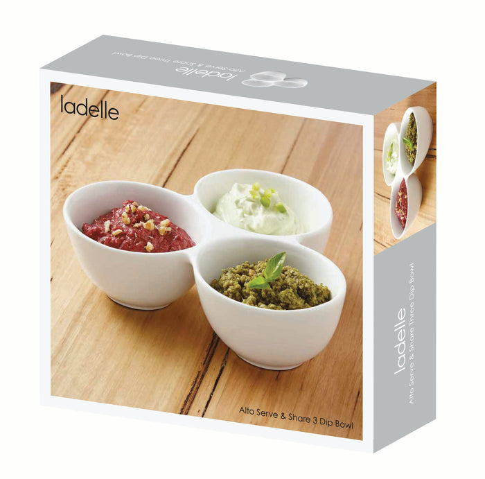 Ladelle Alto Serve & Share 3 Dip Bowl Sold Out Sold Out