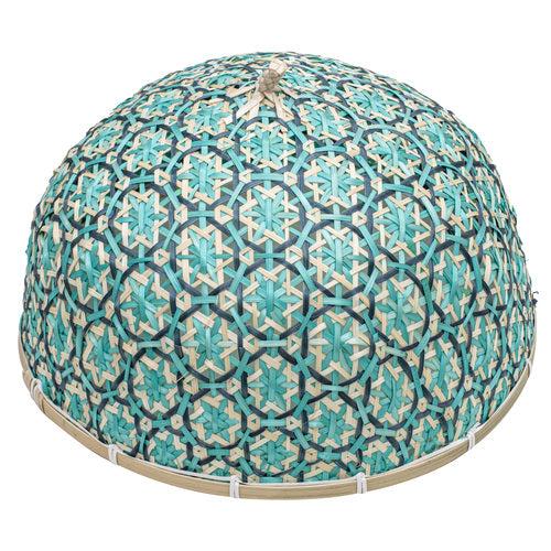ladelle Bamboo Woven Blue/Teal 34x34x18cm Food Cover