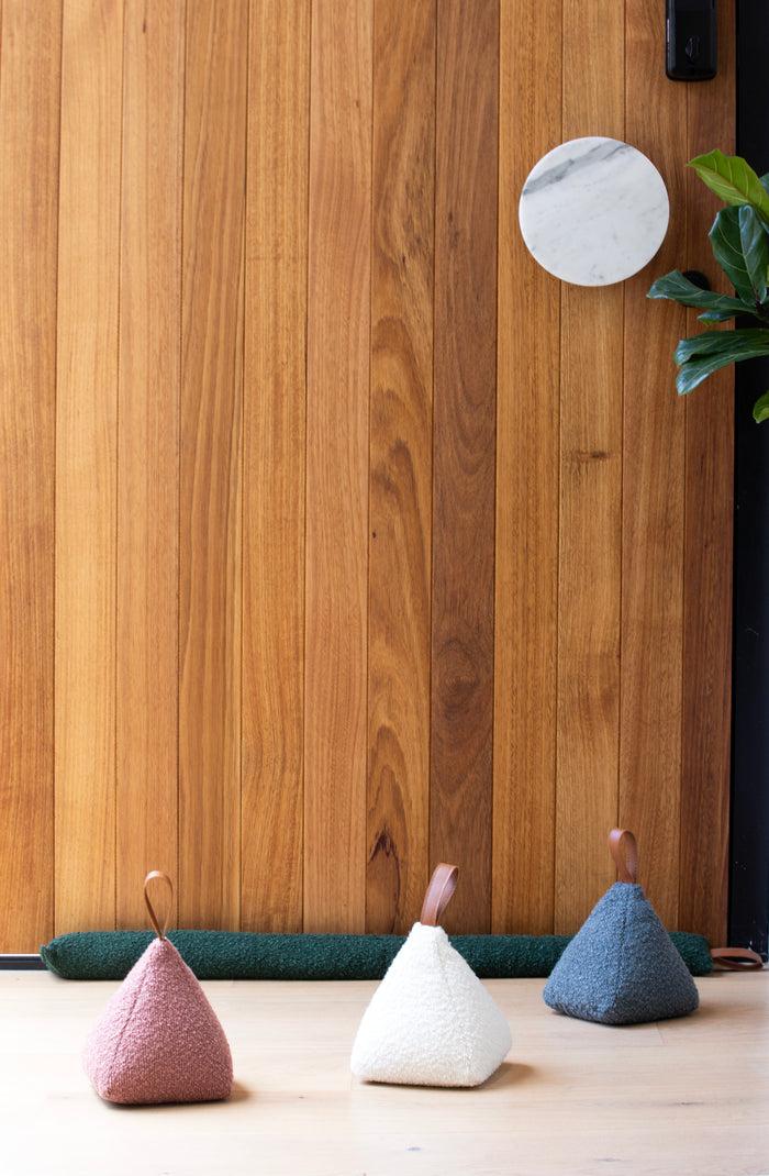 Ladelle Boucle Coral Door Stop & Draught Excluder Bundle