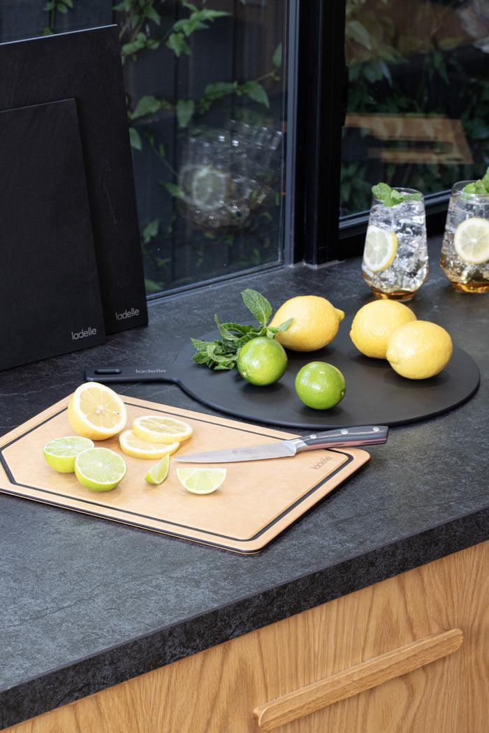 Ladelle Eco Gourmet Series Black 35.5cm Rnd Serving Board