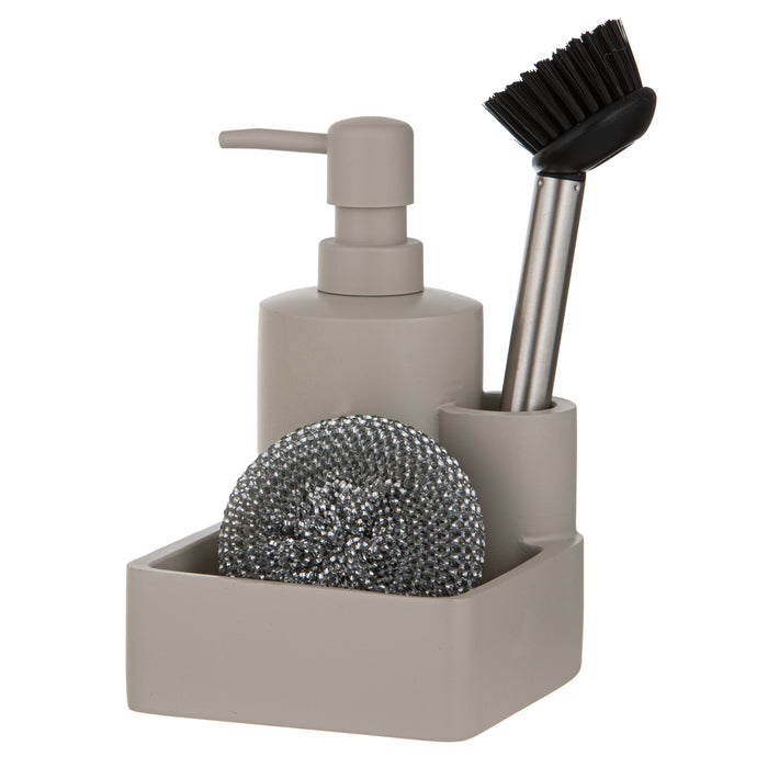 ladelle Essentials Stone 3pc Kitchen Cleaning Set Sold Out Sold Out