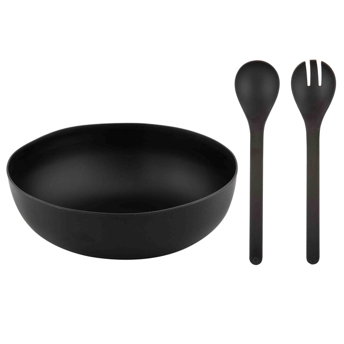 ladelle Flinders PET Charcoal Salad Bowl & Server Set