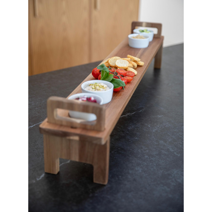 Ladelle Gather Tapas Plank Serving Board With Bowls