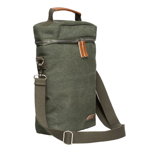 ladelle Kayce Olive Green Insulated Double Wine Bag