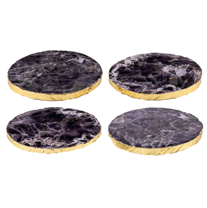 ladelle Allira Amethyst 4pk Coaster Set