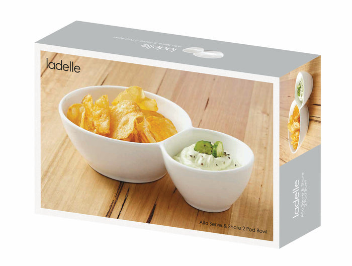 Ladelle Alto Serve & Share 2 Pod Bowl