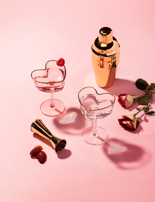 Ladelle Amour Pink 4pc Cocktail Set