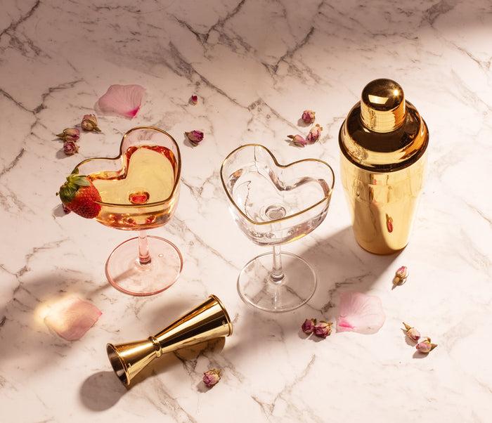 Ladelle Amour Pink 4pc Cocktail Set