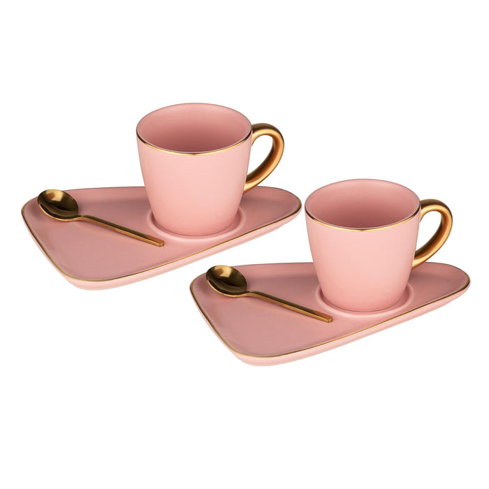 ladelle Asteria Pink 2pk Espresso Set