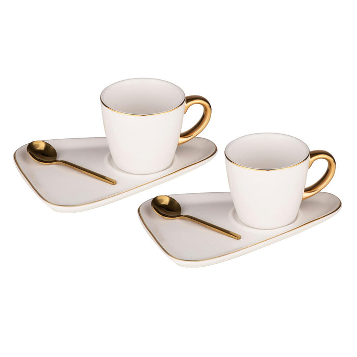 ladelle Asteria White 2pk Espresso Set
