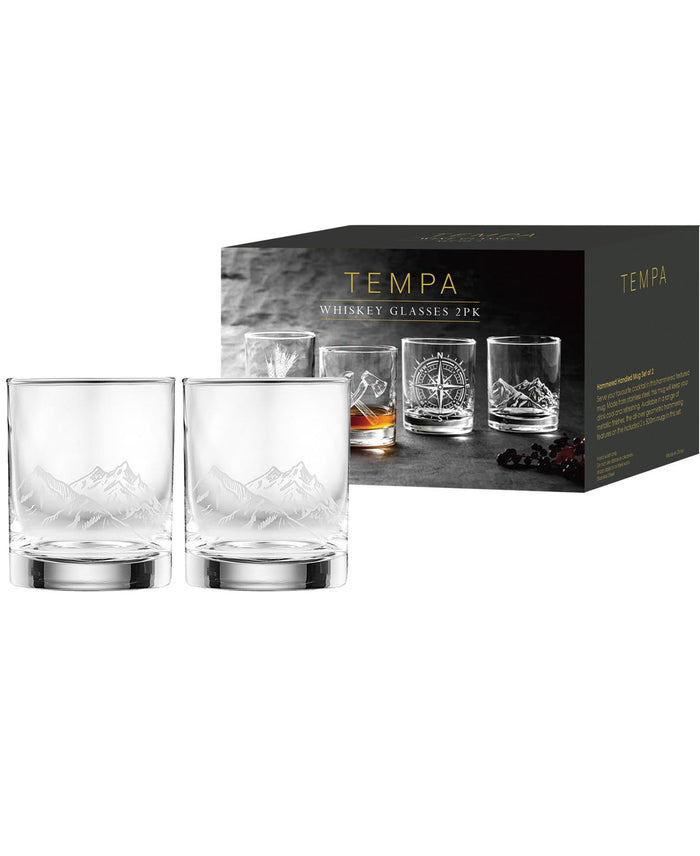 ladelle Atticus Mountain 2pk Whisky Glass