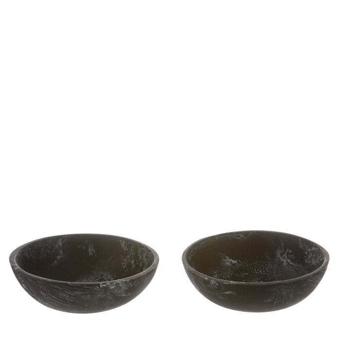 ladelle Bennett Black 2pc Bowl Set