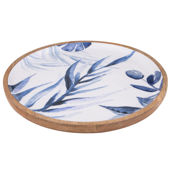 ladelle Blue Lagoon Mango Wood Platter