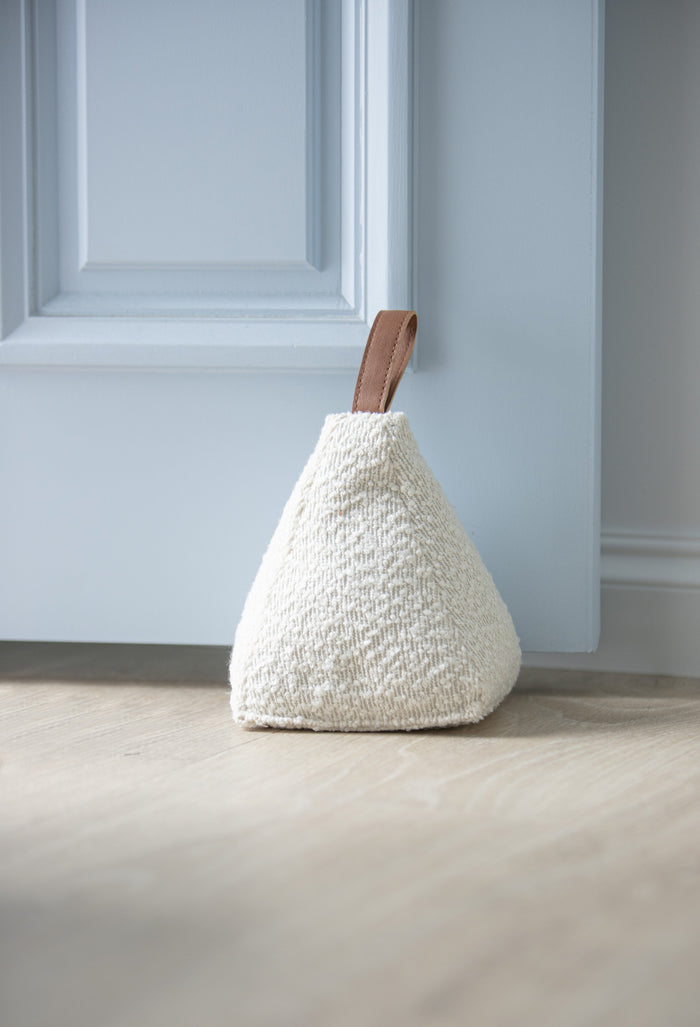 Ladelle Boucle Cream Door Stop