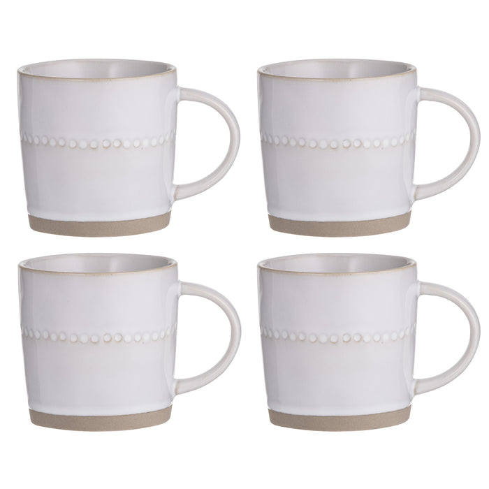ladelle Cameo Ivory 4pk Mug Set