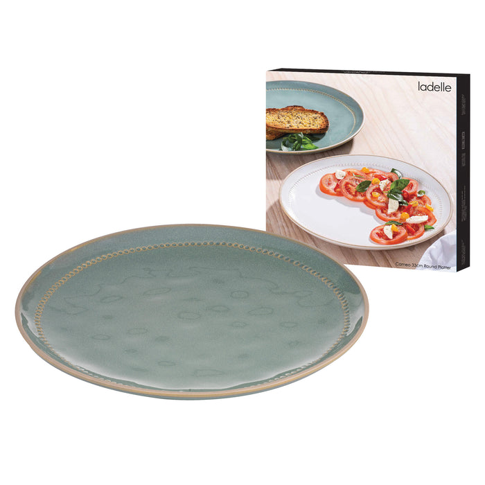 Ladelle Cameo Sage 33cm Round Platter