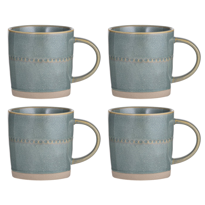 ladelle Cameo Sage 4pk Mug Set
