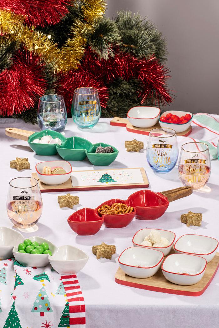 Ladelle Candy White Christmas Serve Stick