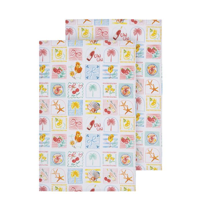 ladelle Capri 2pk Kitchen Towel