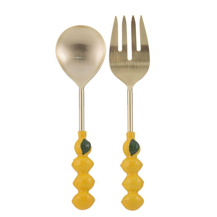 ladelle Capri Lemon Salad Servers