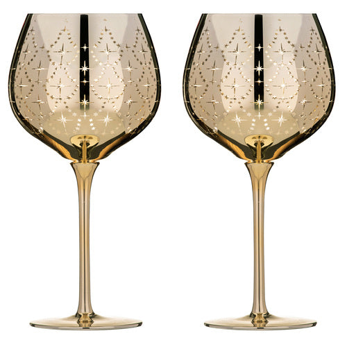 ladelle Celeste Gold 2pk Gin Glass