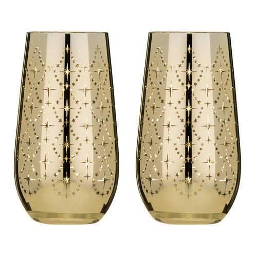 ladelle Celeste Gold 2pk Highball Tumbler