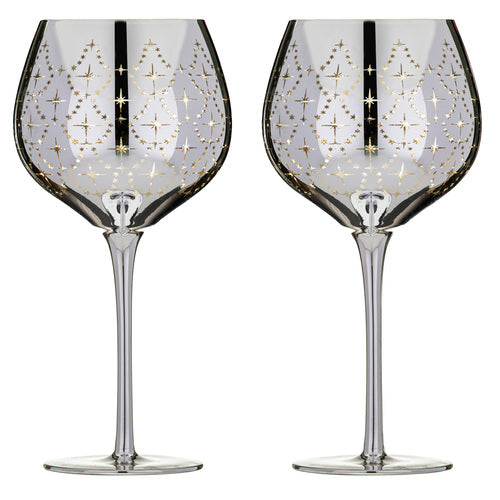 ladelle Celeste Silver 2pk Gin Glass