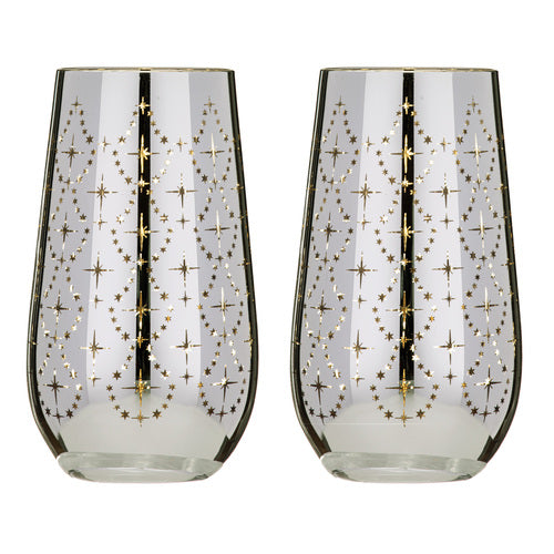 ladelle Celeste Silver 2pk Highball Tumbler