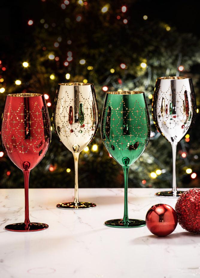 Ladelle Celeste Silver 2pk Wine Glass