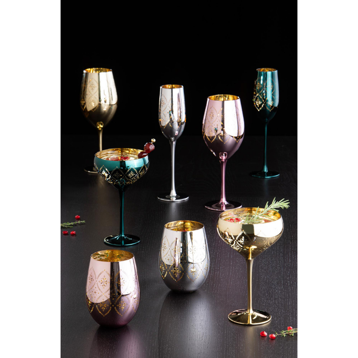 Ladelle Chantelle Silver 2pk Champagne Glass