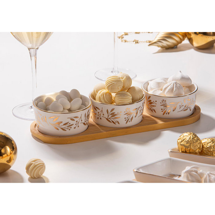 Ladelle Comet 4pc Bowl & Tray Set