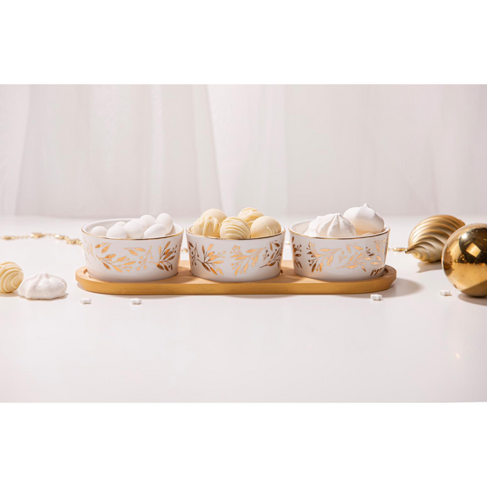 Ladelle Comet 4pc Bowl & Tray Set