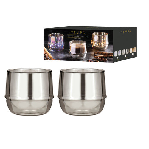 Ladelle Costa Charcoal Small 2pk Tumbler