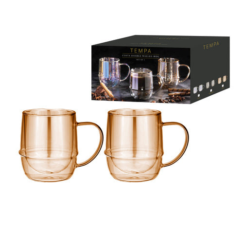 Ladelle Costa Gold 2pk Mug