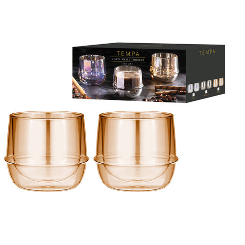 Ladelle Costa Gold Small 2pk Tumbler