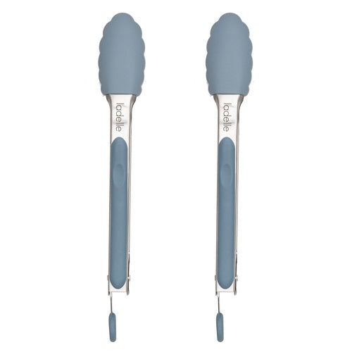 ladelle Craft Blue Silicone 2pk Tongs