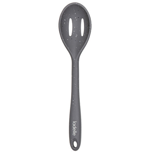 ladelle Craft Grey Speckled Silicone Slotted Spoon