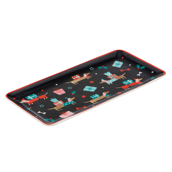 Ladelle Dasher Dachshund Rectangular Platter