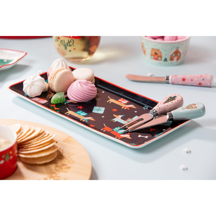 Ladelle Dasher Dachshund Rectangular Platter