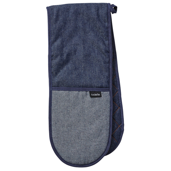 ladelle Denim Blue Double Oven Mitt