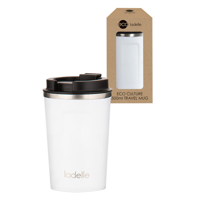 Ladelle Eco Culture Alabaster 500ml Travel Mug