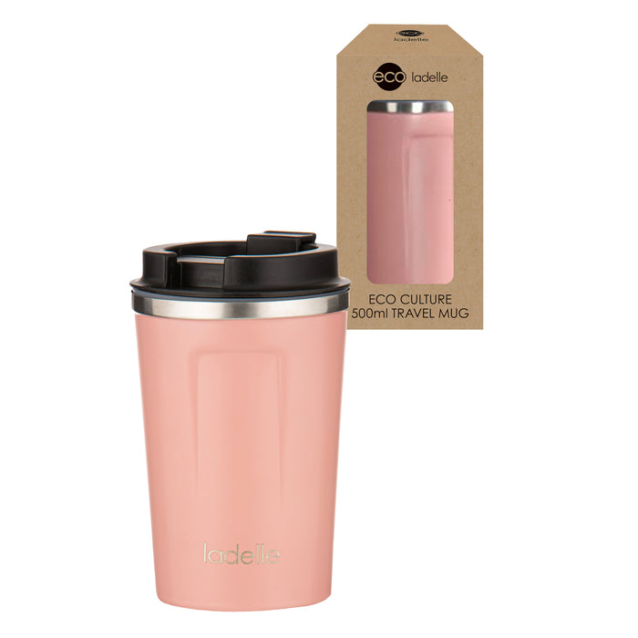 Ladelle Eco Culture Blush 500ml Travel Mug
