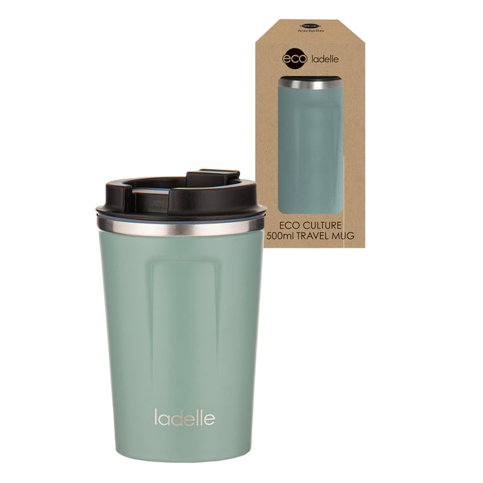 Ladelle Eco Culture Jade 500ml Travel Mug
