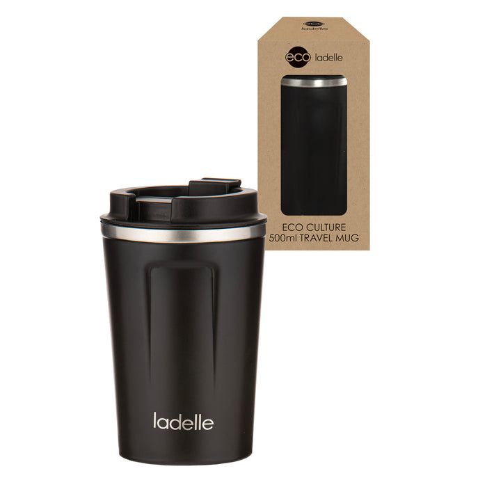 Ladelle Eco Culture Noir 500ml Travel Mug
