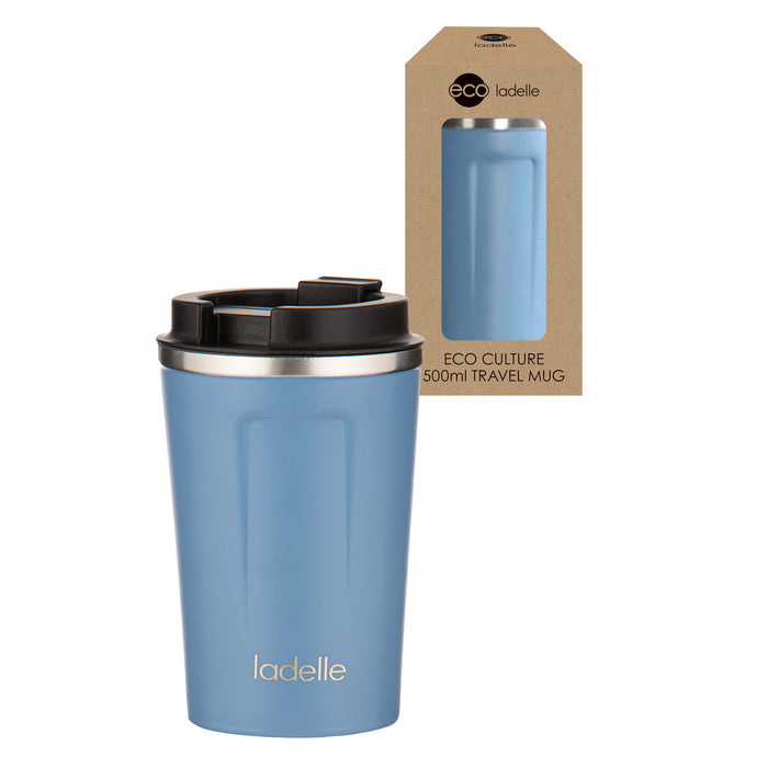 Ladelle Eco Culture Steel 500ml Travel Mug