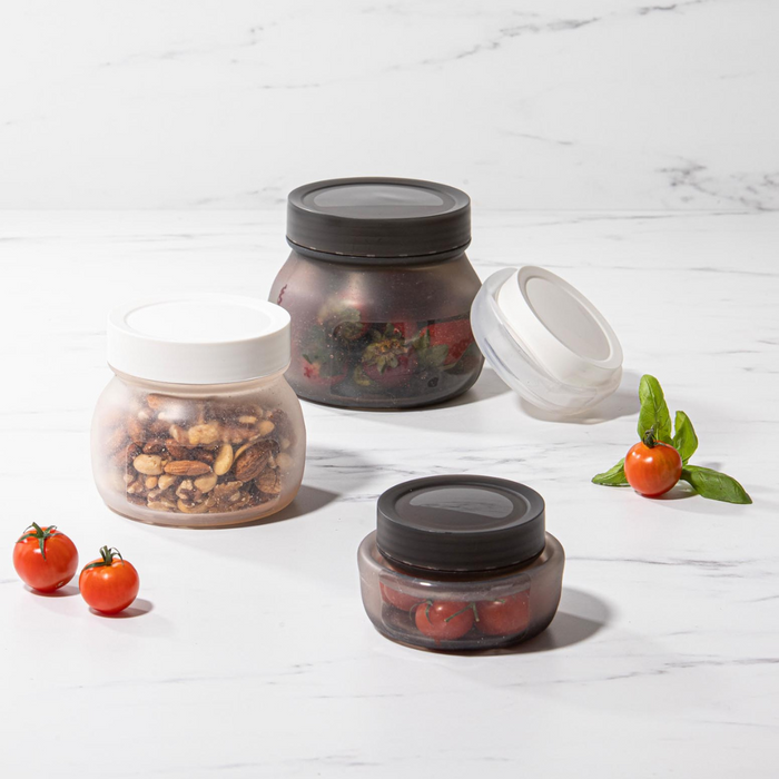 Ladelle Eco Flexi Charcoal 2pk Large Jar