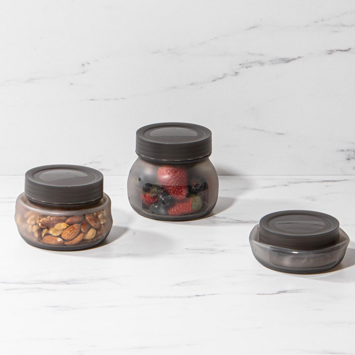 Ladelle Eco Flexi Charcoal 3pk Small Jar