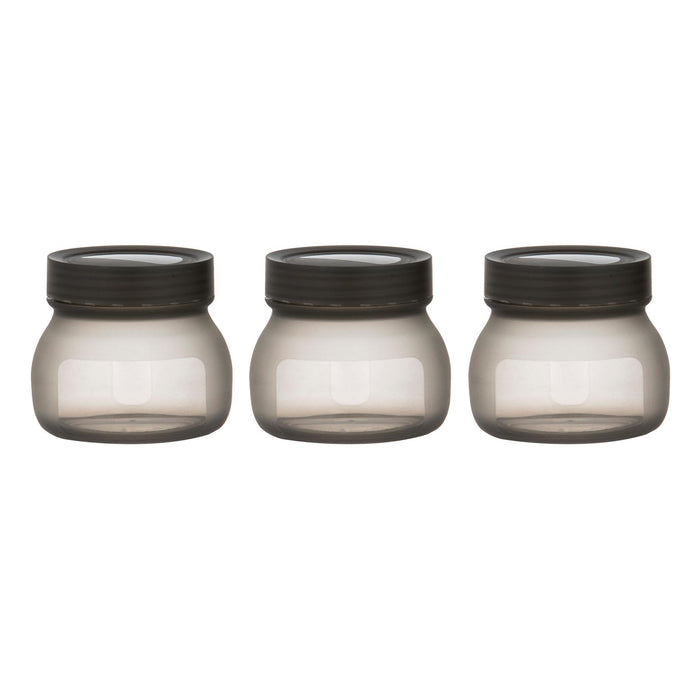 ladelle Eco Flexi Charcoal 3pk Small Jar