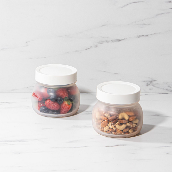 Ladelle Eco Flexi White 2pk Large Jar