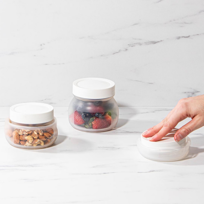 Ladelle Eco Flexi White 2pk Medium Jar